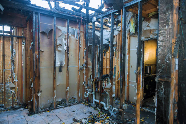 Professional Fire Damage Assessment technician working in Coalgate, OK